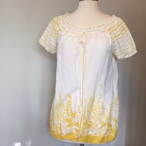 Patagonia women size s yellow blouse